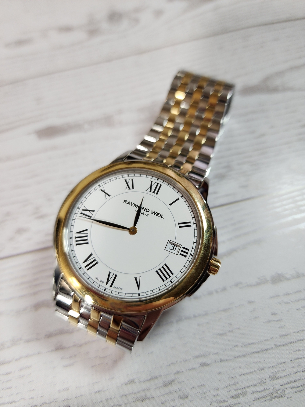 Raymond Weil Men's Two-Tone Dress Watch - White Dial